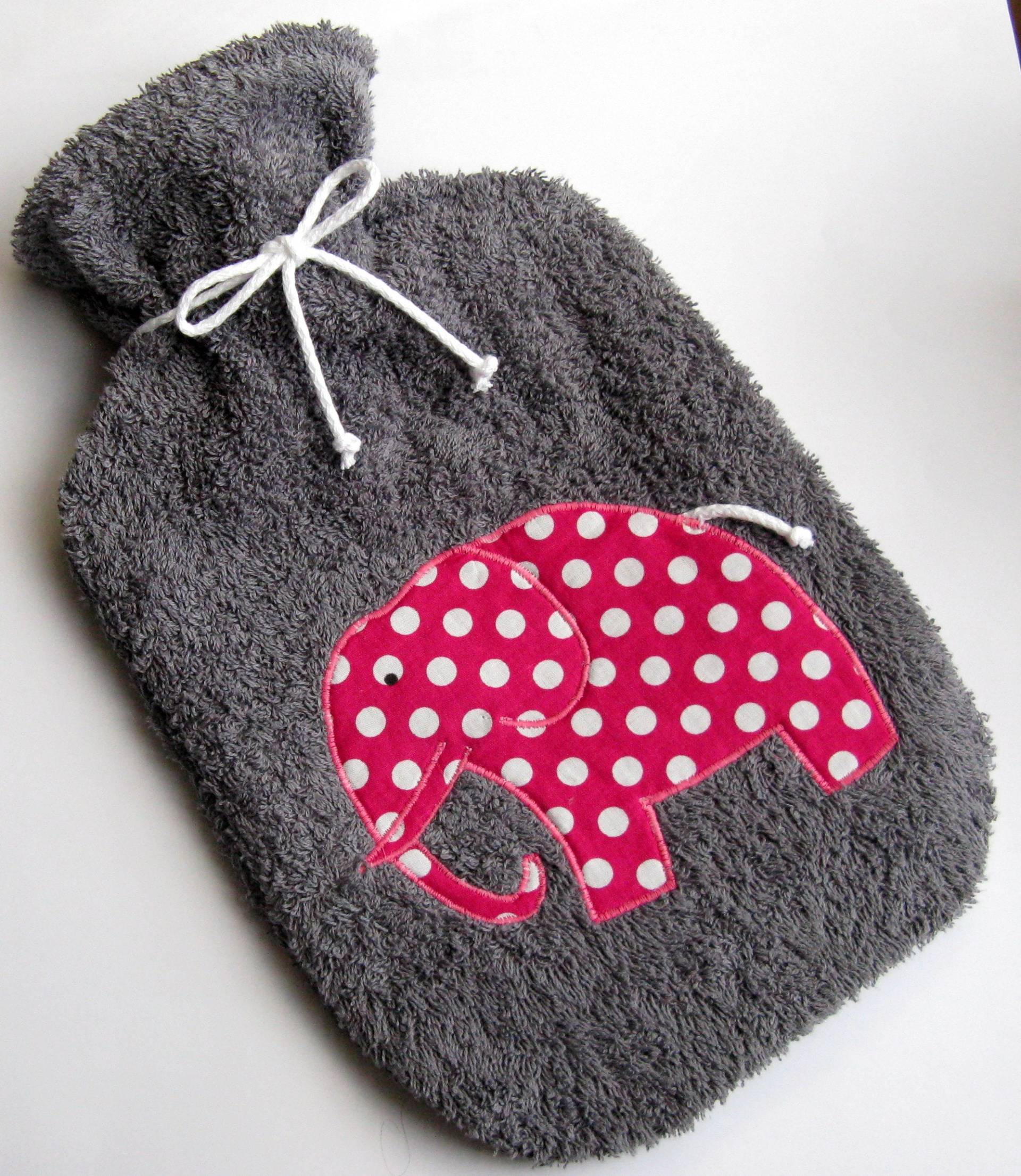 Wärmflaschenbezug "Elefant" Wärmflaschenbezug "Elefant" von Etsy - GerdasStichelei