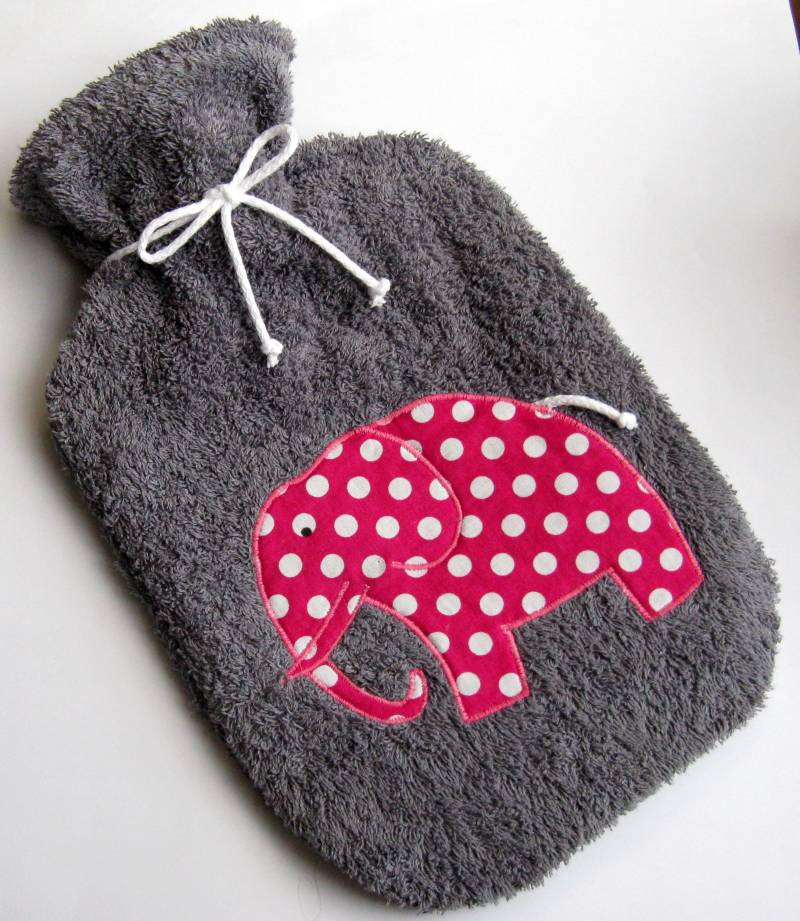 Wärmflaschenbezug "Elefant" von Etsy - GerdasStichelei