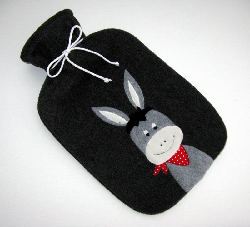 Wärmflaschenbezug "Esel Emil" von Etsy - GerdasStichelei