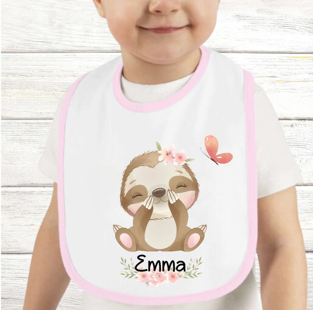 Baby Lätzchen Personalisiert Faultier Mit Name Mädchen Sabberlatz Latz Geschenk Geburt Taufe Baby Lätzchen Personalisiert Faultier Mit Name Mädchen Sabberlatz Latz Geschenk Geburt Taufe von Etsy - Geschenkelaedchen