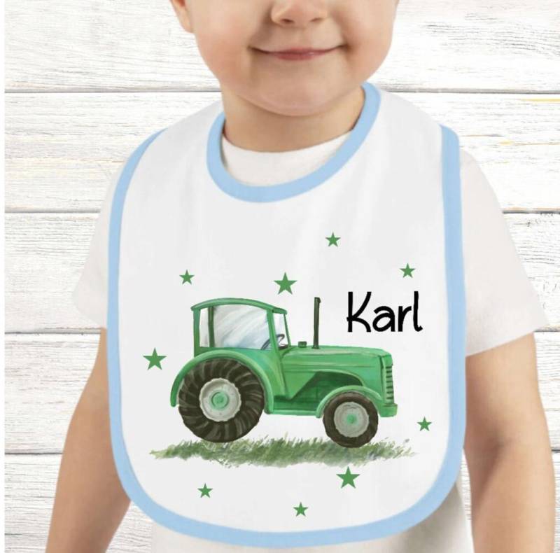 Baby Lätzchen Personalisiert Traktor Mit Name Sabberlatz Latz Geschenk Geburt Taufe von Etsy - Geschenkelaedchen