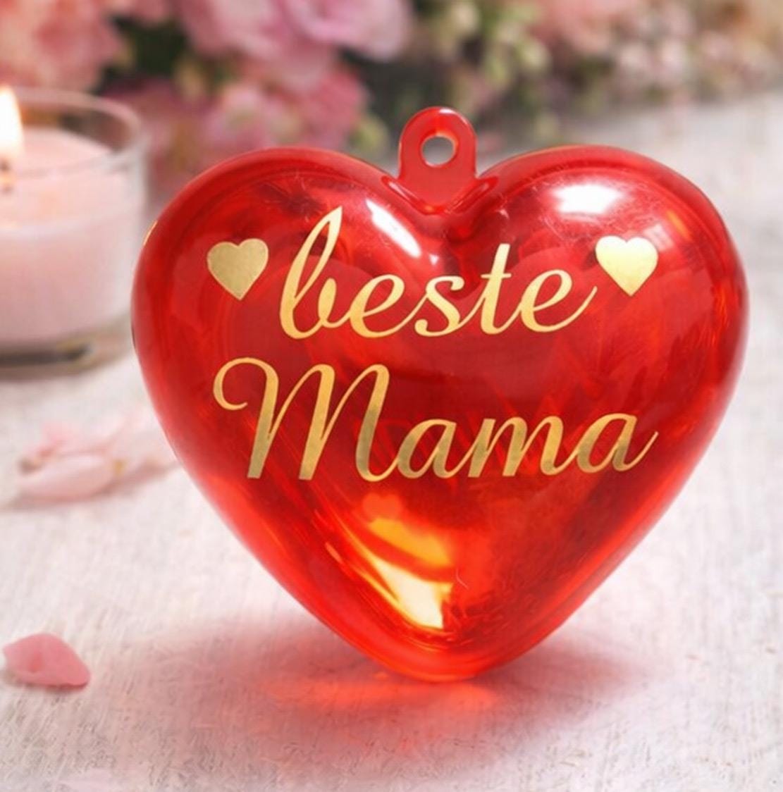 Befüllbares Herz „Beste Mama" - Liebevolles Muttertagsgeschenk von Etsy - GewandDealerey
