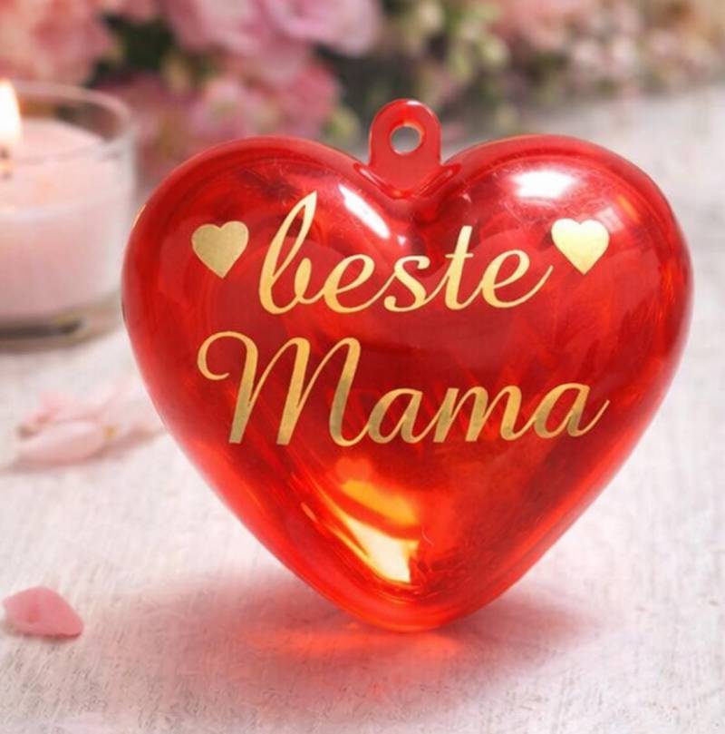 Befüllbares Herz „Beste Mama" - Liebevolles Muttertagsgeschenk von Etsy - GewandDealerey