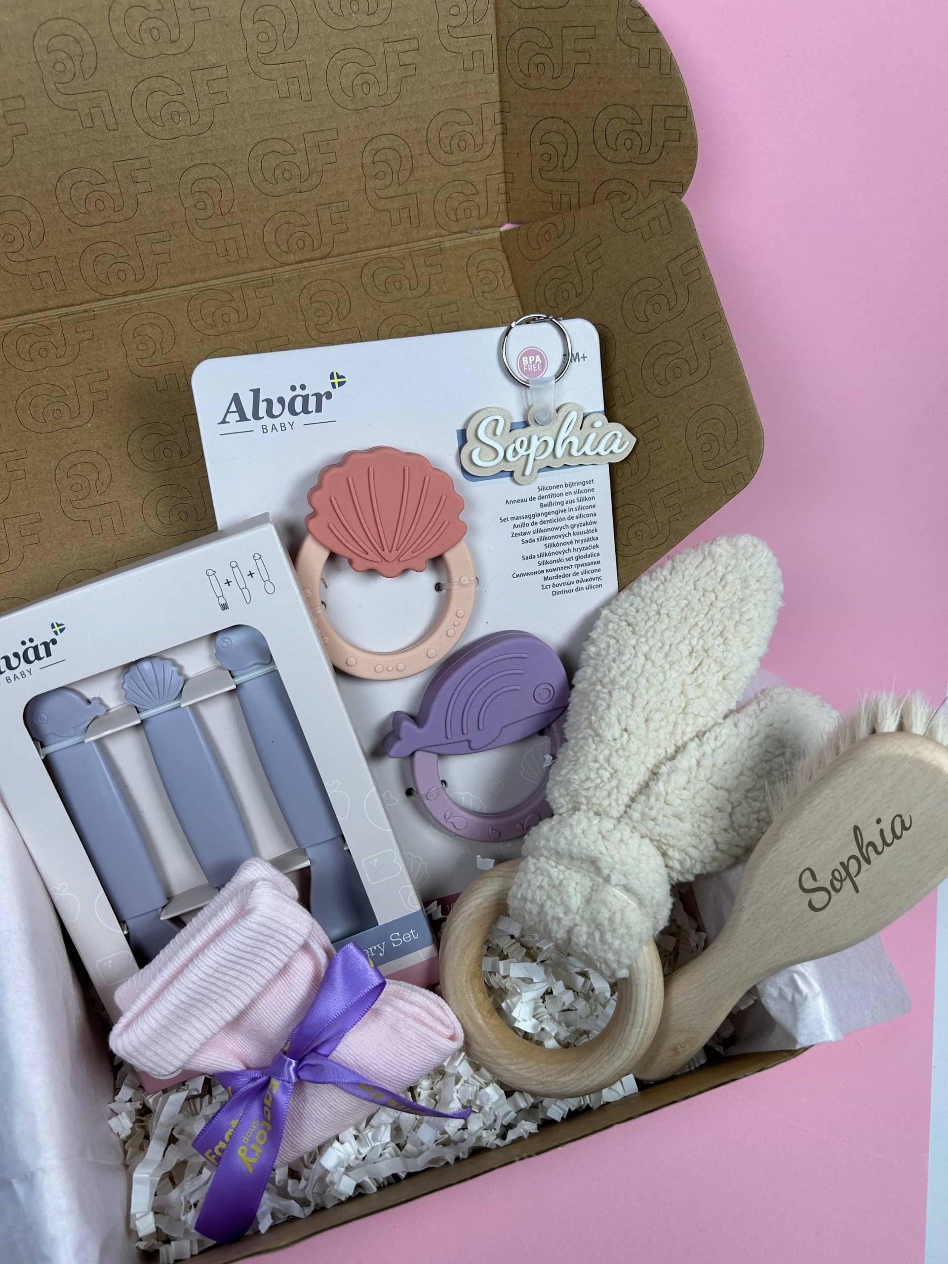 Von Herzen Willkommen - Geschenkbox Für Babys & Kleinkinder, Geburt, Taufe, Baby Shower, 1. Geburtstag von Etsy - GiftFactoryShopDe