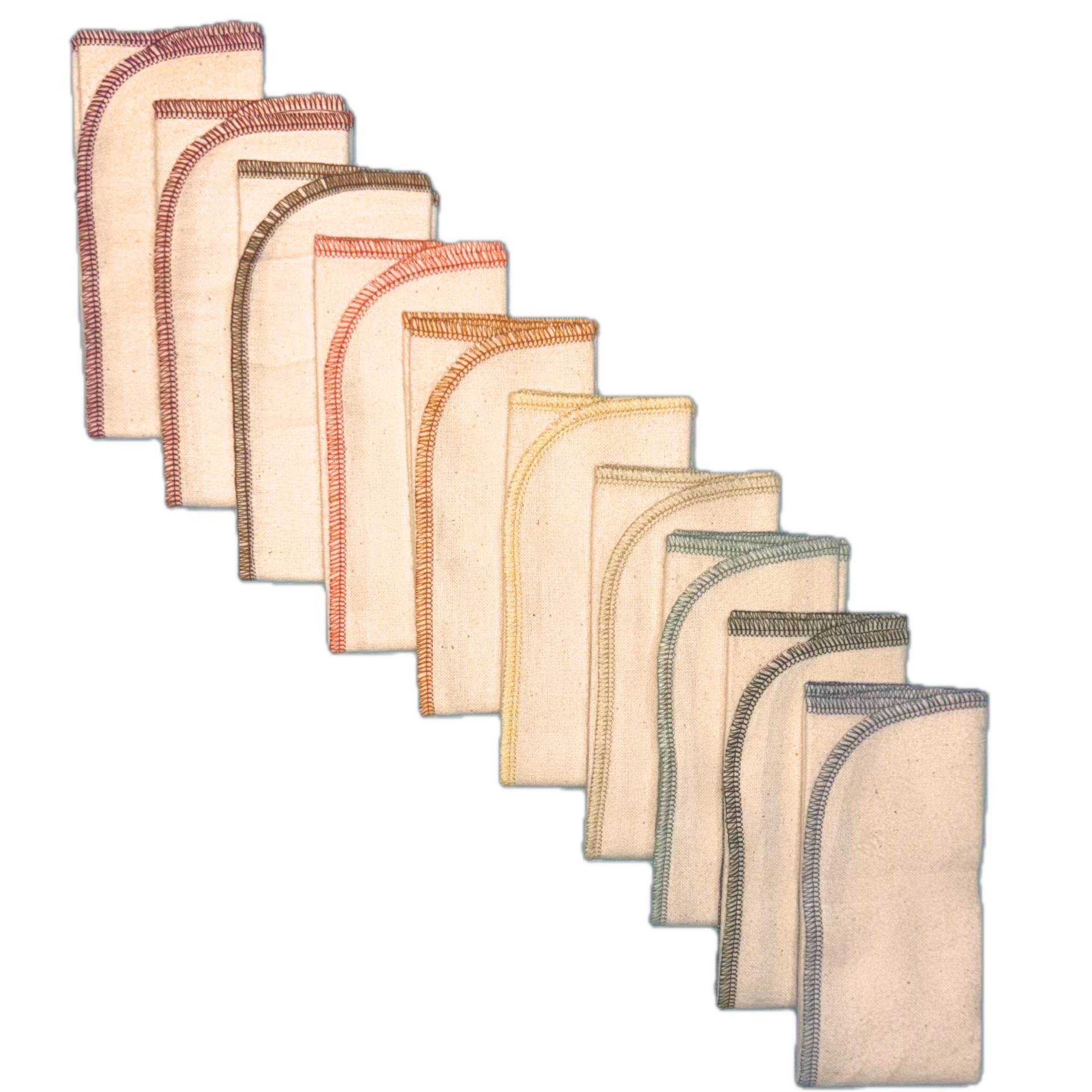 50 Er Packung Little Wipes 20x20cm , Gots Zertifizierte Bio-Baumwolle, 1-Lagig von Etsy - GinasSoftClothShop
