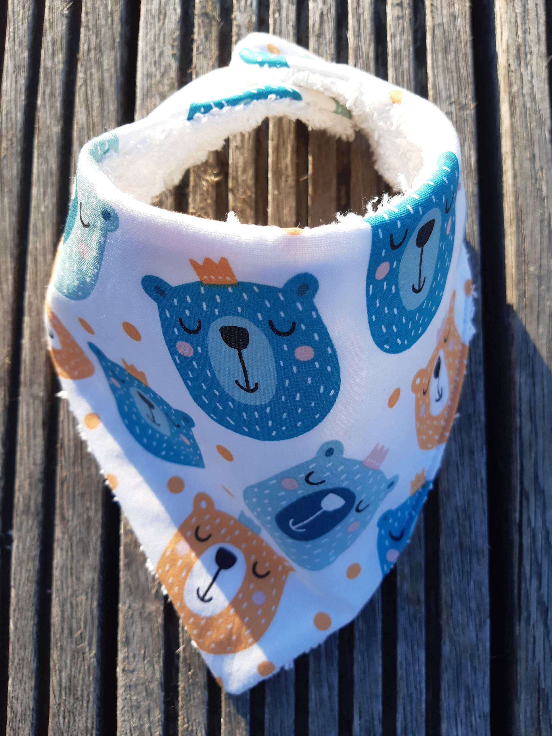 Bärenmuster Bandana Kleinbärisch Auf Weißem Hintergrund von Etsy - GingerNessCreation