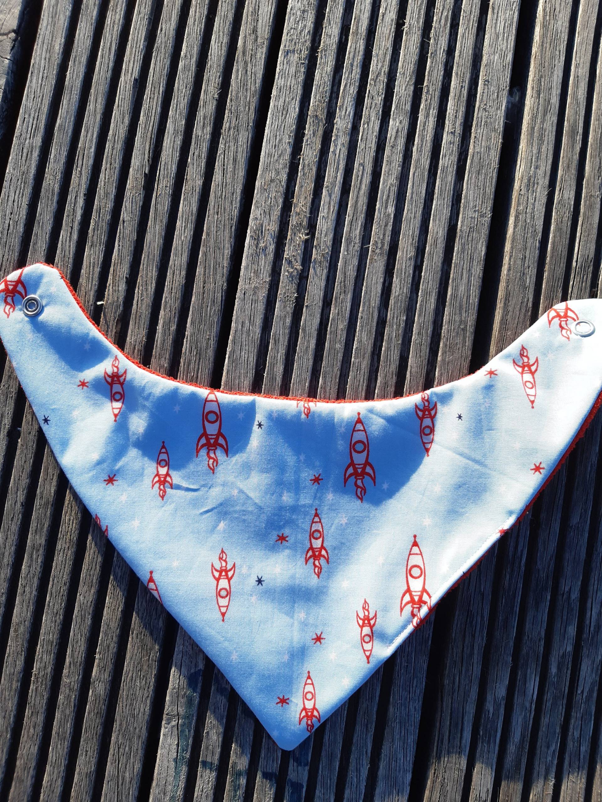 Bandana Bätzchen "Rote Raketen" von Etsy - GingerNessCreation