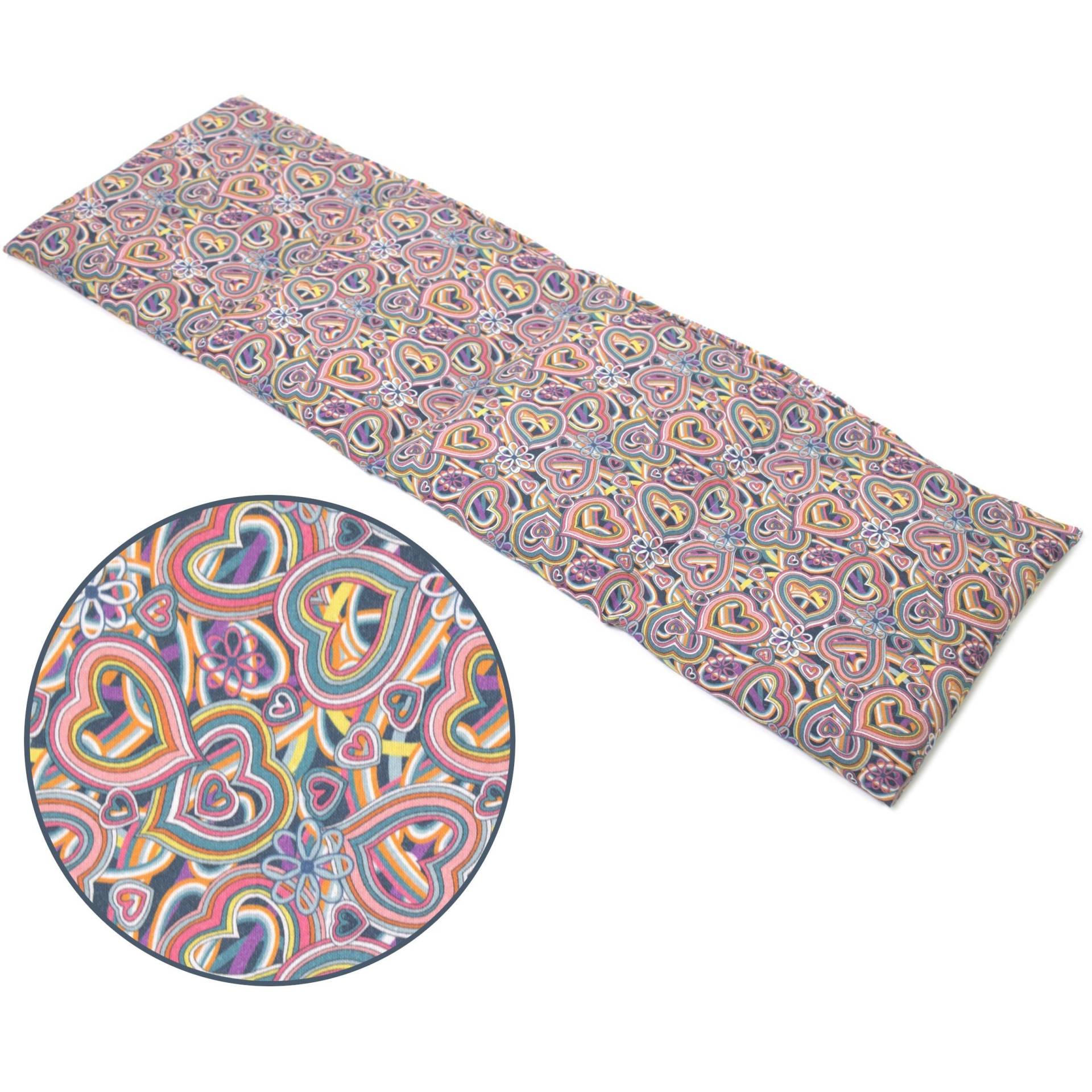 Körnerkissen 60x20cm 4-Kammer | Bio-stoff Psychedelic Heart Wärmekissen Und Kältekissen Für Mikrowelle, Backofen & Gefrierfach Körnerkissen 60x20cm 4-Kammer | Bio-stoff Psychedelic Heart Wärmekissen Und Kältekissen Für Mikrowelle, Backofen & Gefrierfach von Etsy - Giraffenland