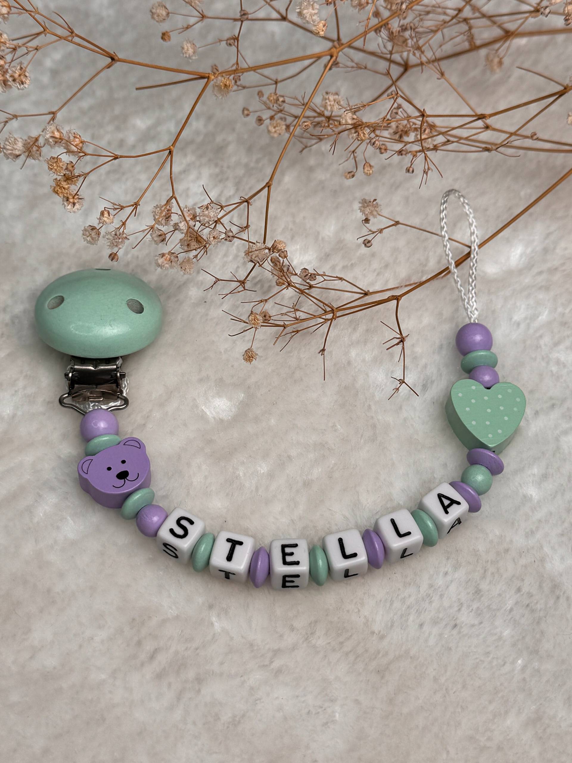 Schnullerkette Mit Wunchname, in Lila Mint, Geschenkidee, Babyparty, Personalisiert, Geschenk Zur Geburt Schnullerkette Mit Wunchname, in Lila Mint, Geschenkidee, Babyparty, Personalisiert, Geschenk Zur Geburt von Etsy - GlamAccessoires