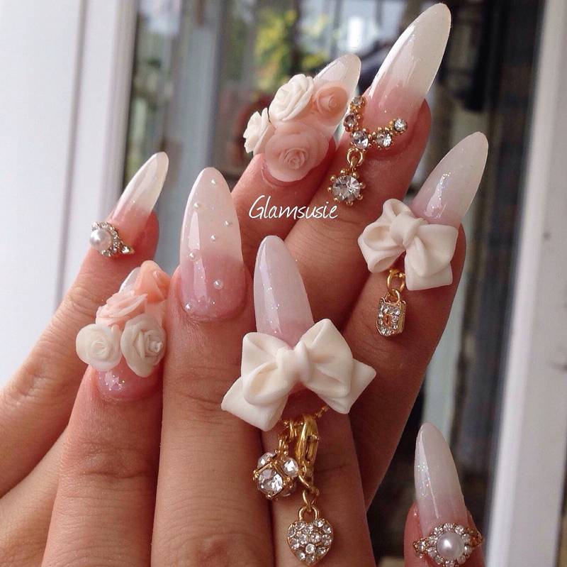 Schleifen & von Etsy - Glamnailart