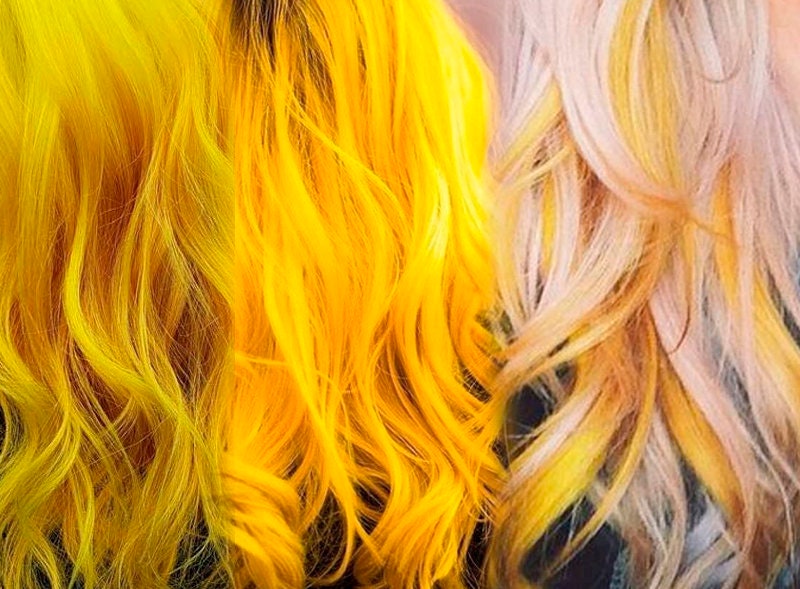 Gelbe Haarverlängerungen Sonnenschein Blonde Highlights Senfgelb Haarspange in Haarsträhnen Haarästhetik Cosplay Sommer 2023 von Etsy - Gleaise