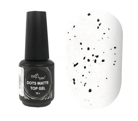 Matter Überlack Mit Schwarzen Konfetti-Flocken Nailapex Point Top Cover Für Nail Art Matter Überlack Mit Schwarzen Konfetti-Flocken Nailapex Point Top Cover Für Nail Art von Etsy - Glifada