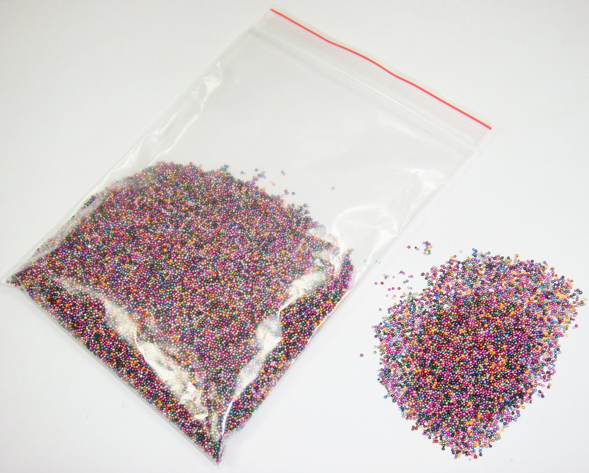 10/50Gram Multi-Farben Micro Mini Kleine Kaviar Kunststoff Kristall Glaskugel Perlen Für Diy Gel Nail Art Spitzen Maniküre Strass Dekoration von Etsy - GlitterNailArt