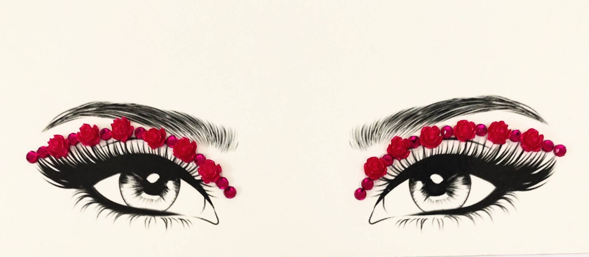 Mgb Selbstklebende Rosa Blumen Eyeliner Aufkleber/Party Juwelen/Festival Juwelen/strass Mgb Selbstklebende Rosa Blumen Eyeliner Aufkleber/Party Juwelen/Festival Juwelen/strass von Etsy - GlitterboutiqueGB