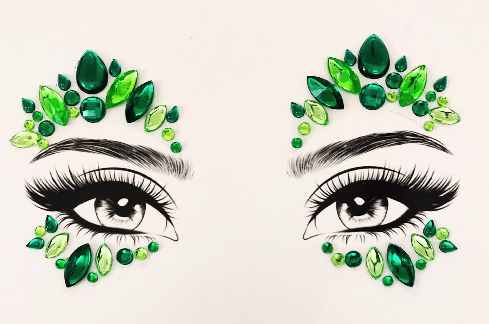 Mgb Selbstklebende St Patrick's Day Gesichtsjuwelen von Etsy - GlitterboutiqueGB