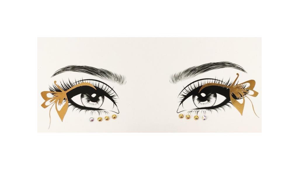 Mgb Selbstklebender Gold Schmetterling Eyeliner|Gesicht Edelsteine|Gesicht Schmuck |Party Aufkleber/Party Juwelen Mgb Selbstklebender Gold Schmetterling Eyeliner|Gesicht Edelsteine|Gesicht Schmuck |Party Aufkleber/Party Juwelen von Etsy - GlitterboutiqueGB