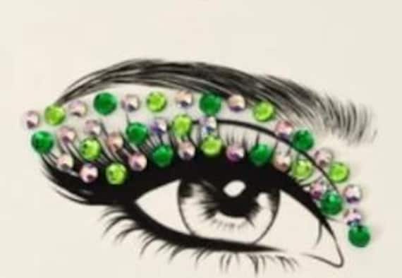 Mgb Selbstklebender Pink Eyeliner/Gesichtsedelstein/Partyschmuck/strassstein von Etsy - GlitterboutiqueGB