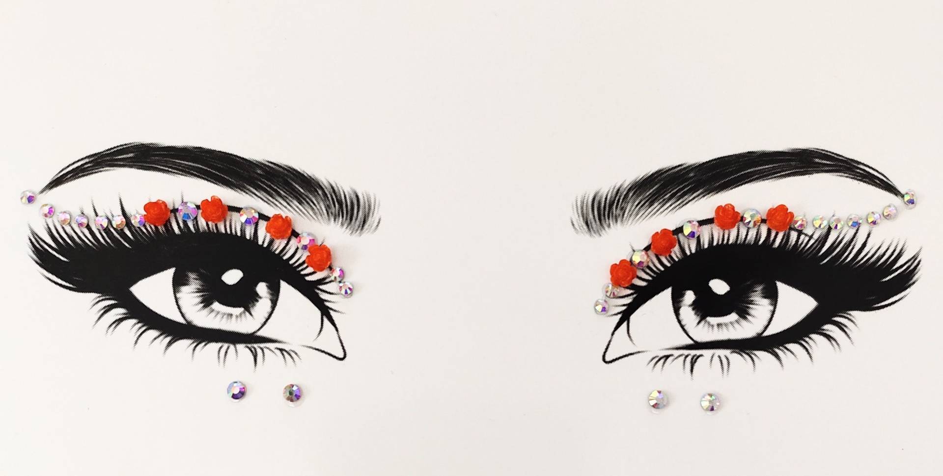 Mgb Selbstklebende Rose Eyeliner Edelsteine/Festival Party Aufklebergesichtsjuwelen Mgb Selbstklebende Rose Eyeliner Edelsteine/Festival Party Aufklebergesichtsjuwelen von Etsy - GlitterboutiqueGB