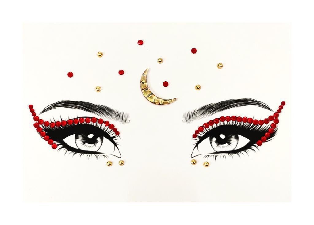 Mgb Selbstklebender Roter Eyeliner, Festival Edelsteine/Party Edelsteine/Edelsteinliner Mgb Selbstklebender Roter Eyeliner, Festival Edelsteine/Party Edelsteine/Edelsteinliner von Etsy - GlitterboutiqueGB