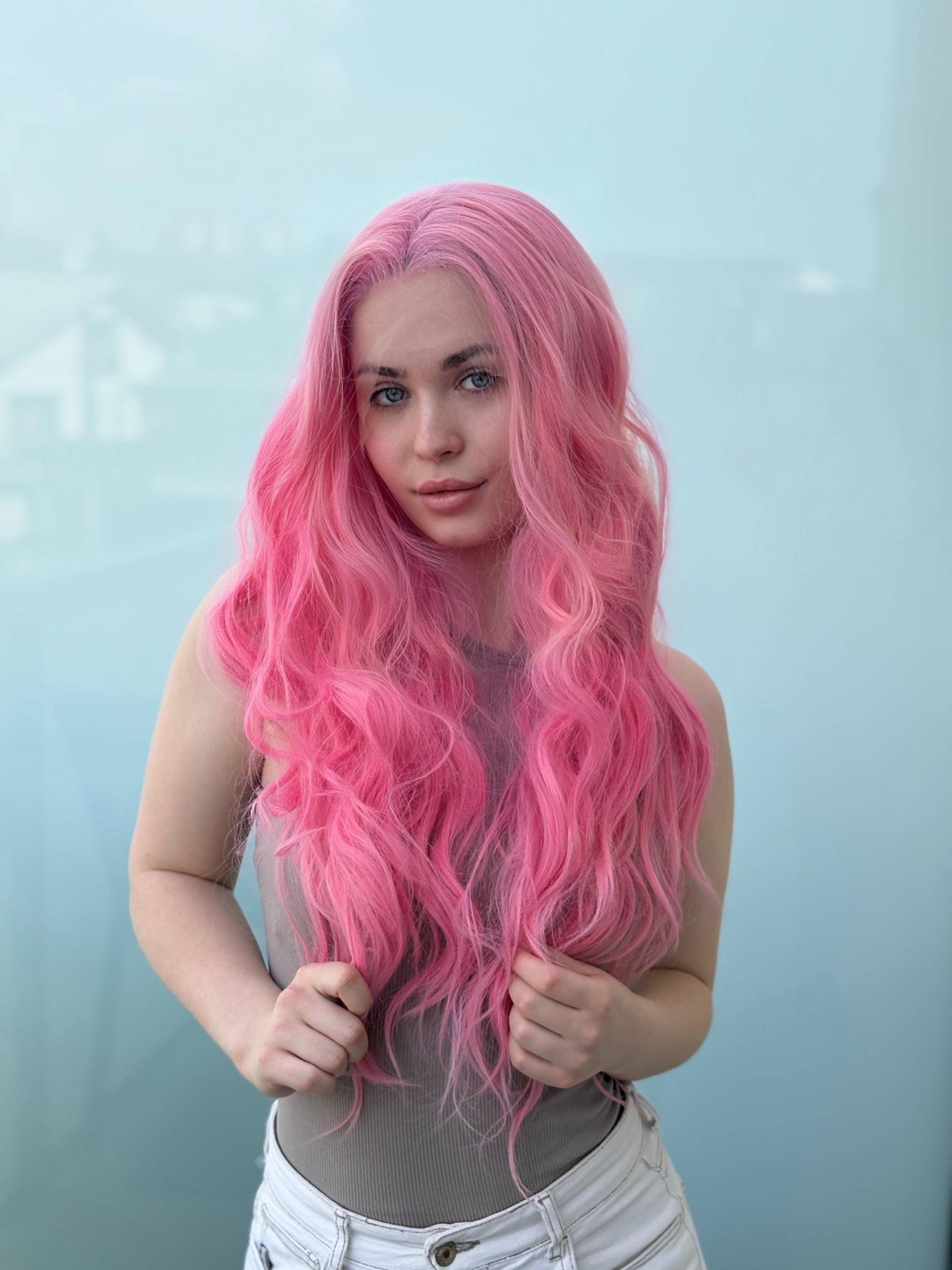 Candy Pink Lace Front Perücke Kleberlose Hitze Sicher Cosplay Halloween Festival Party Lange Gewellte Hot Spitze Candy Pink Lace Front Perücke Kleberlose Hitze Sicher Cosplay Halloween Festival Party Lange Gewellte Hot Spitze von Etsy - GlitzWigs