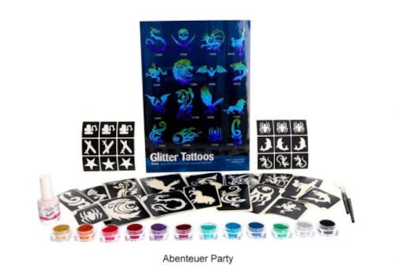 Abenteuer Party, Glitzertattoo Set Abenteuer Party, Glitzertattoo Set von Etsy - Glitzertattoos