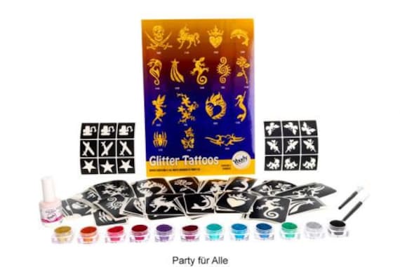 Glitzertattoo Set, Party Time Glitzertattoo Set, Party Time von Etsy - Glitzertattoos