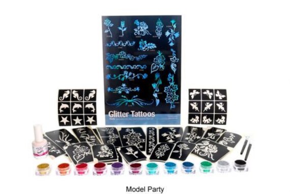 Model Party, Glitzertattoo Set Model Party, Glitzertattoo Set von Etsy - Glitzertattoos