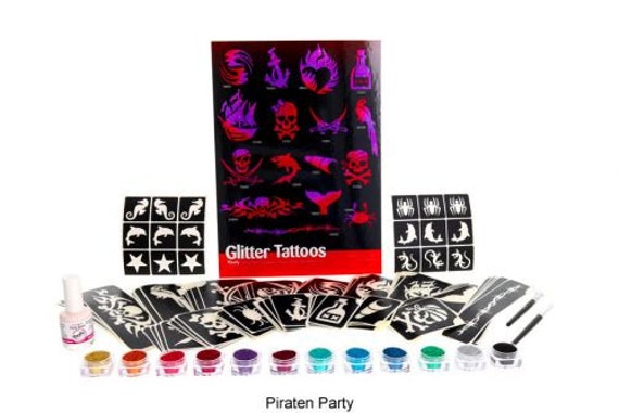 Piraten Party, Glitzertattoo Set Piraten Party, Glitzertattoo Set von Etsy - Glitzertattoos
