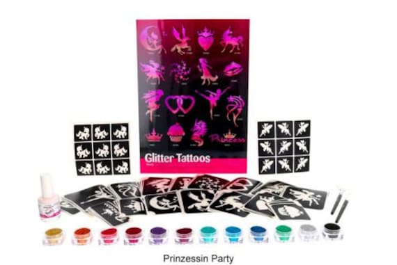 Prinzessin Party, Glitzertattoo Set Prinzessin Party, Glitzertattoo Set von Etsy - Glitzertattoos
