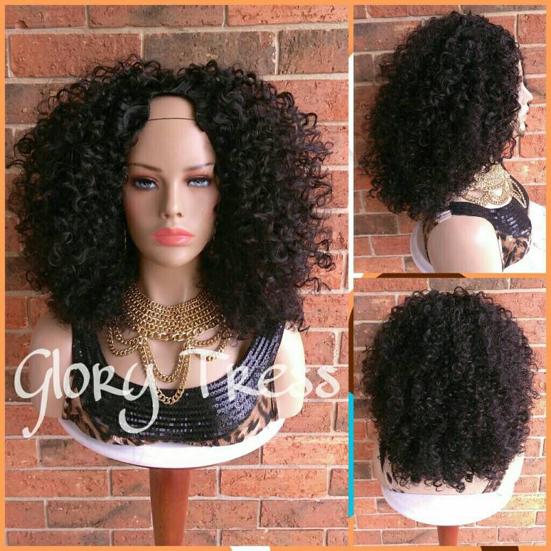 Sofort Lieferbar/Lockiges U Teil Perücke, Natürliche Lockenperücke, Großen Afro African American Perücke Liebe von Etsy - GloryTress