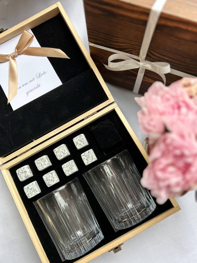 Whisky-Geschenkset4Gläsereisschokolade von Etsy - Glucksgefuhl