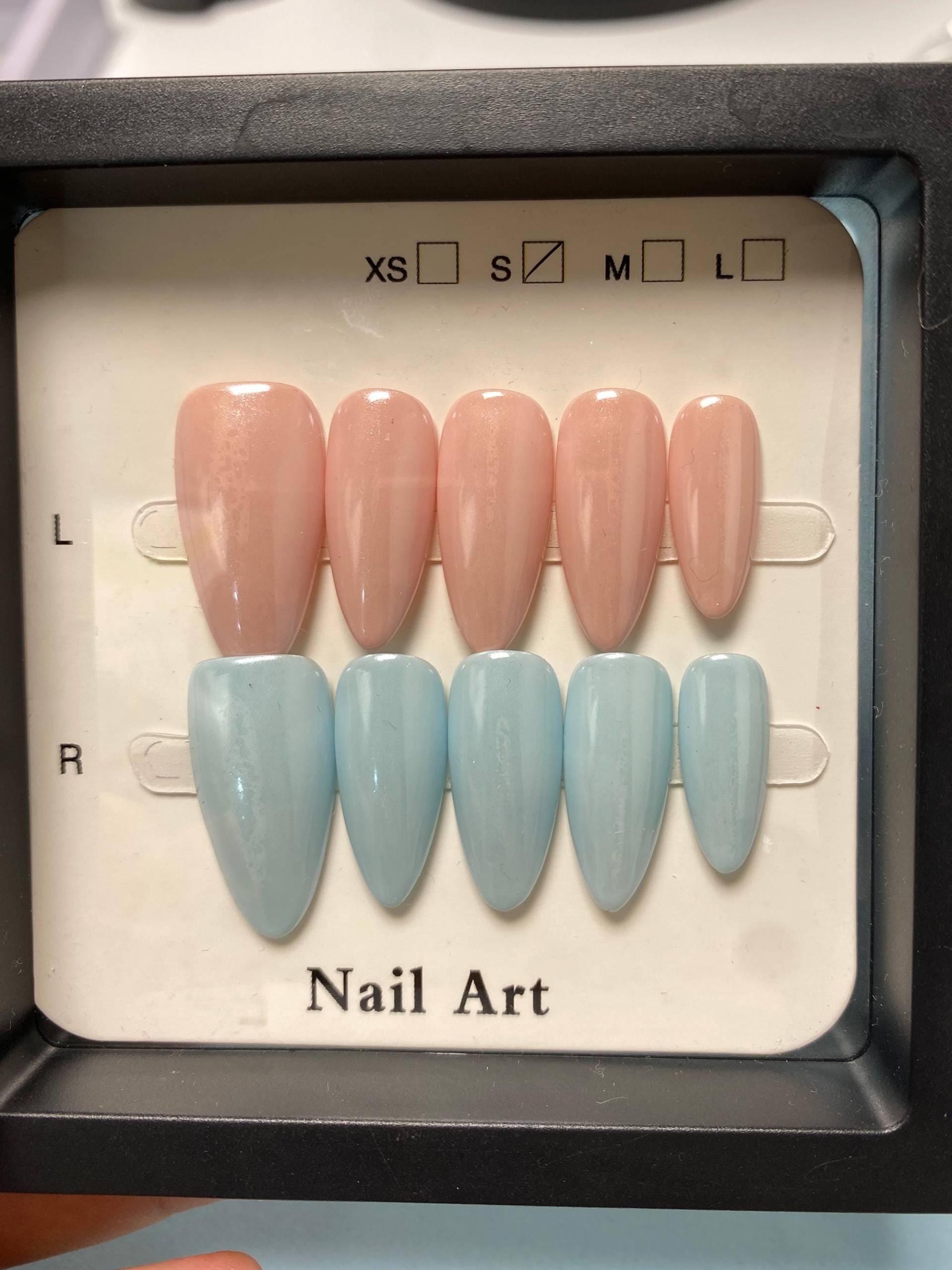 Baby Blue Press On Nails Short Almond Long/Blue Nails/Pink Nails/Pearl White Nails/Holiday Nails/Pure Baby Blue Press On Nails Short Almond Long/Blue Nails/Pink Nails/Pearl White Nails/Holiday Nails/Pure von Etsy - Glueckhaus
