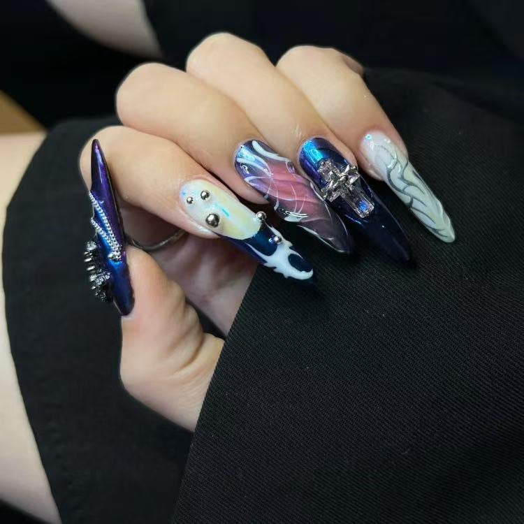 False Sticker Tab Nails For Parties, Halloween, Easy To Change, User Friendly Nail, High Quality Stietto Pressons False Sticker Tab Nails For Parties, Halloween, Easy To Change, User Friendly Nail, High Quality Stietto Pressons von Etsy - Glueckhaus