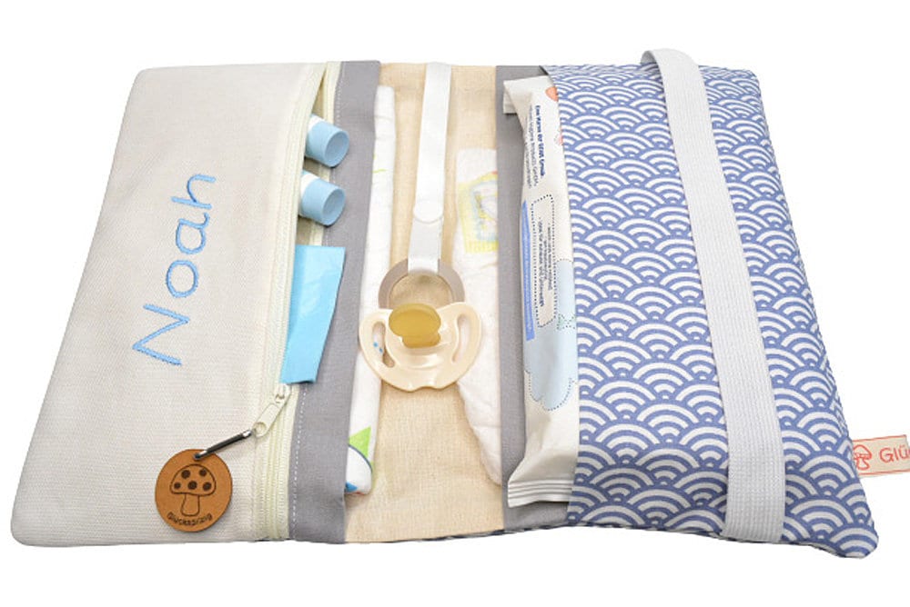 Personaliserte Windeltasche Wickelunterlage Personaliserte Windeltasche Wickelunterlage von Etsy - Glueckspilzig