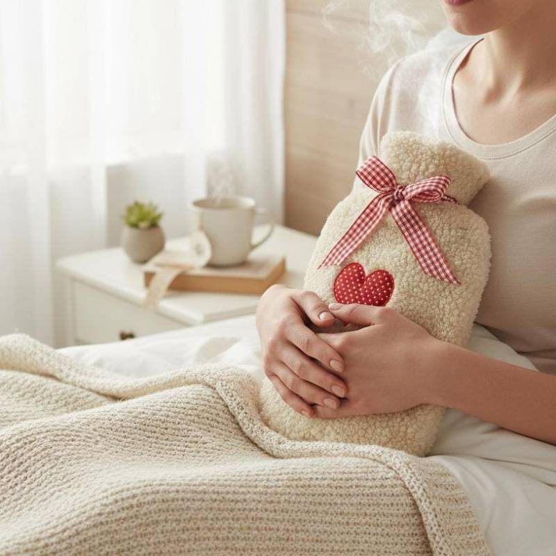 Wärmflasche Mit Teddy Bezug & Herz Stickerei/Geschenk Weihnachten von Etsy - Glueckspilzig