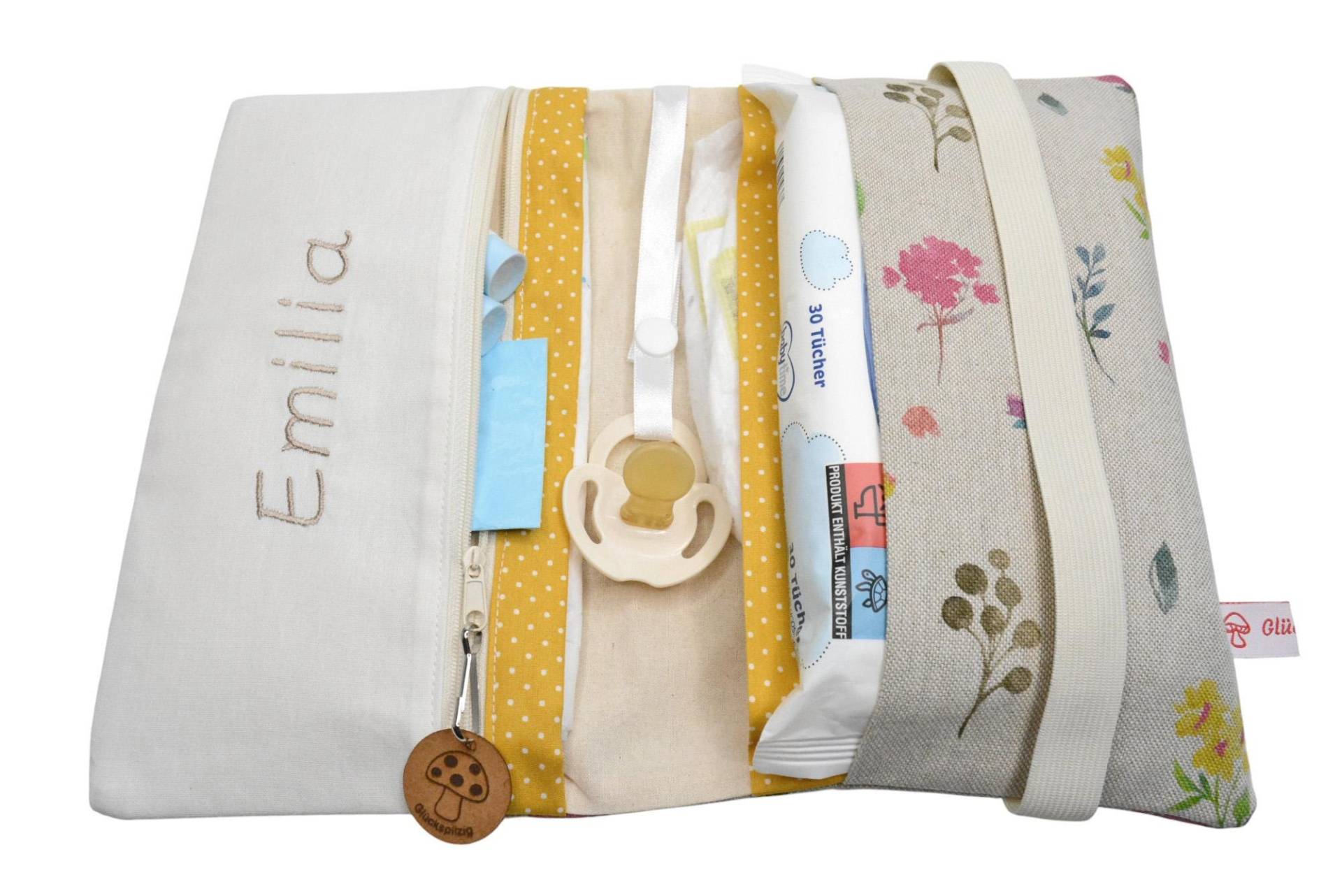 Windeltasche + Wickelunterlage Mit Namen von Etsy - Glueckspilzig