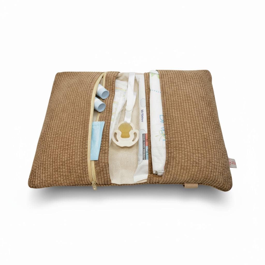 Windeltasche Cord Mit Wickelunterlage von Etsy - Glueckspilzig