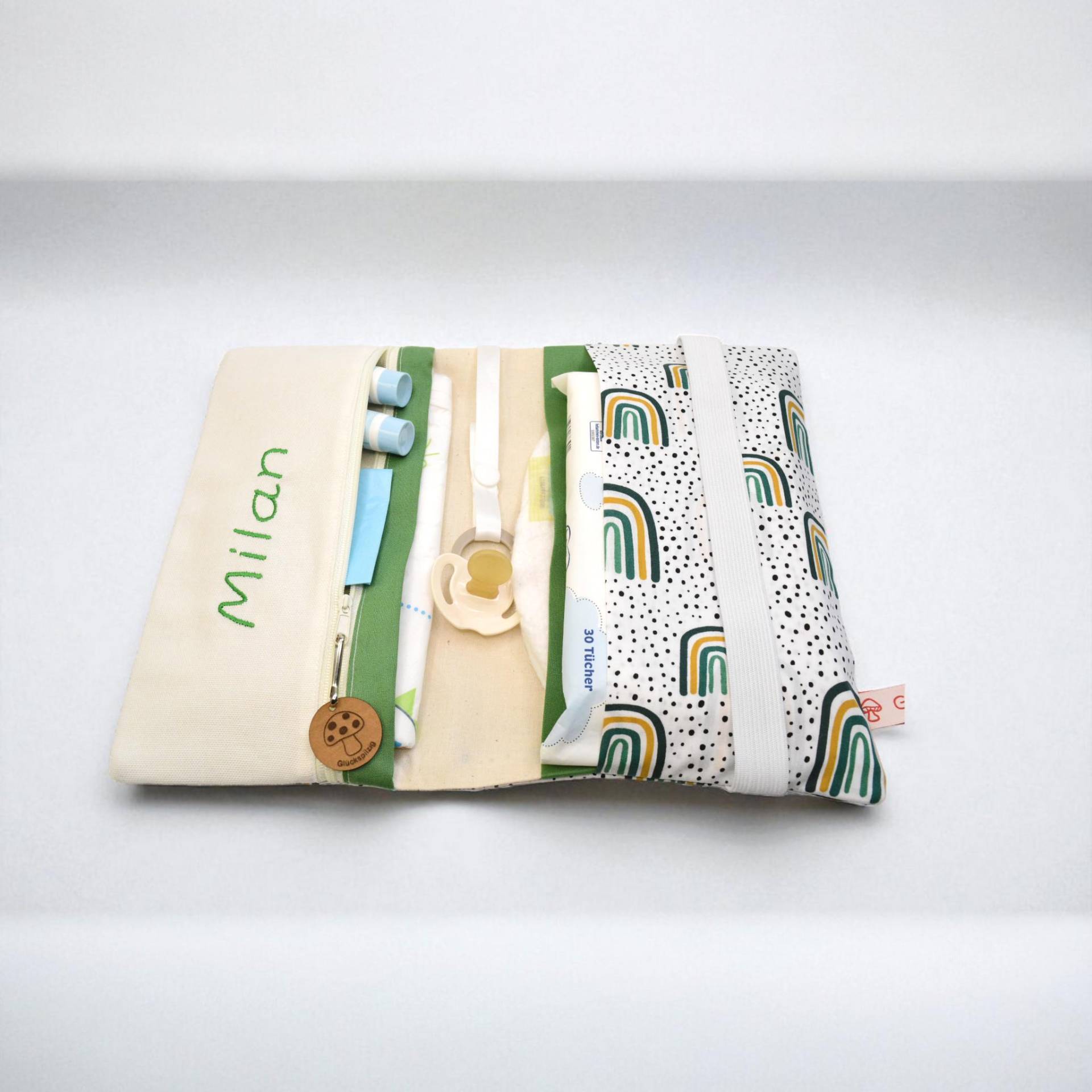 Windeltasche Mit Namen Wickelunterlage Windeltasche Mit Namen Wickelunterlage von Etsy - Glueckspilzig