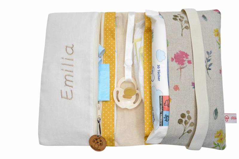 Windeltasche Wickelunterlage Mit Namen von Etsy - Glueckspilzig