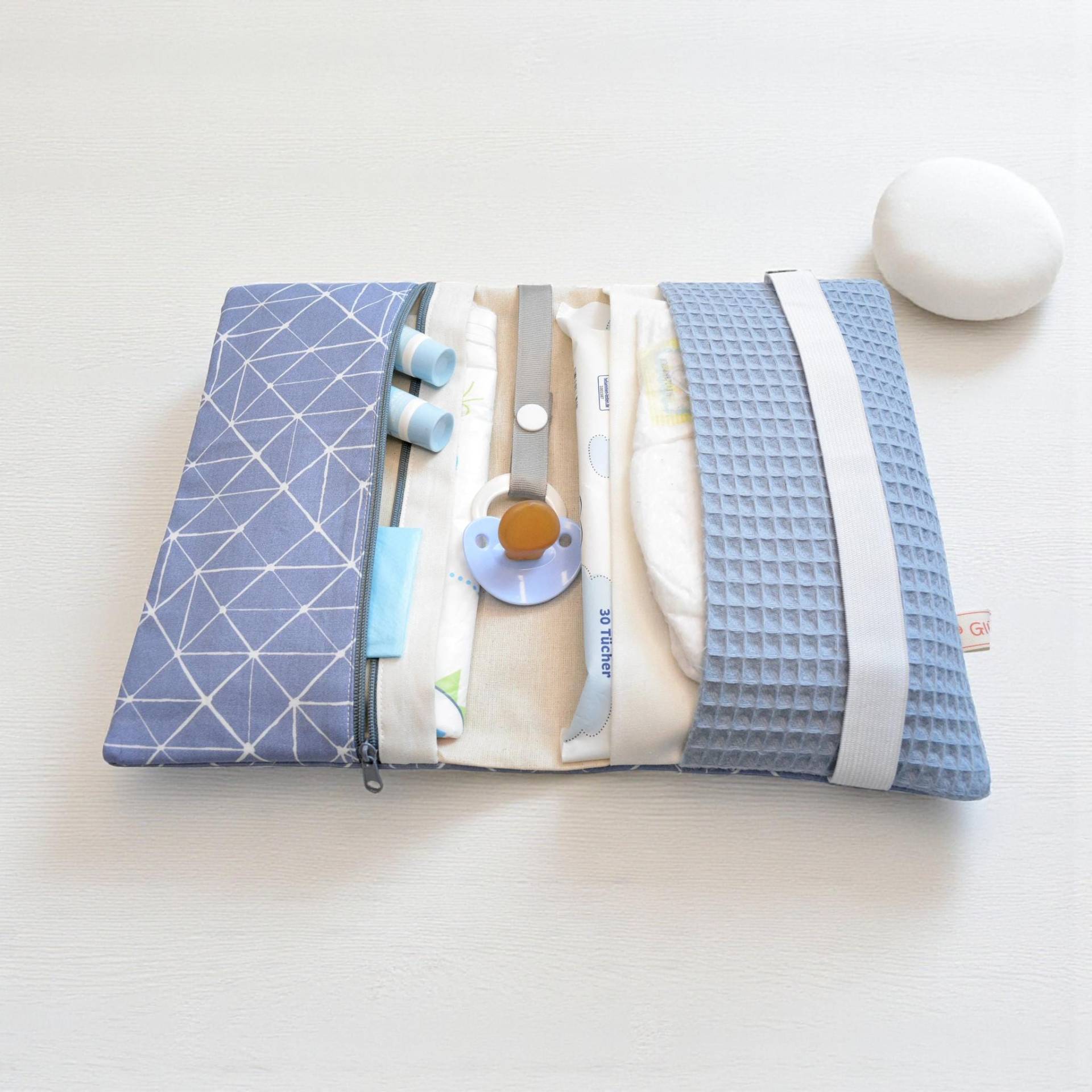 Windeltasche Wickelunterlage von Etsy - Glueckspilzig
