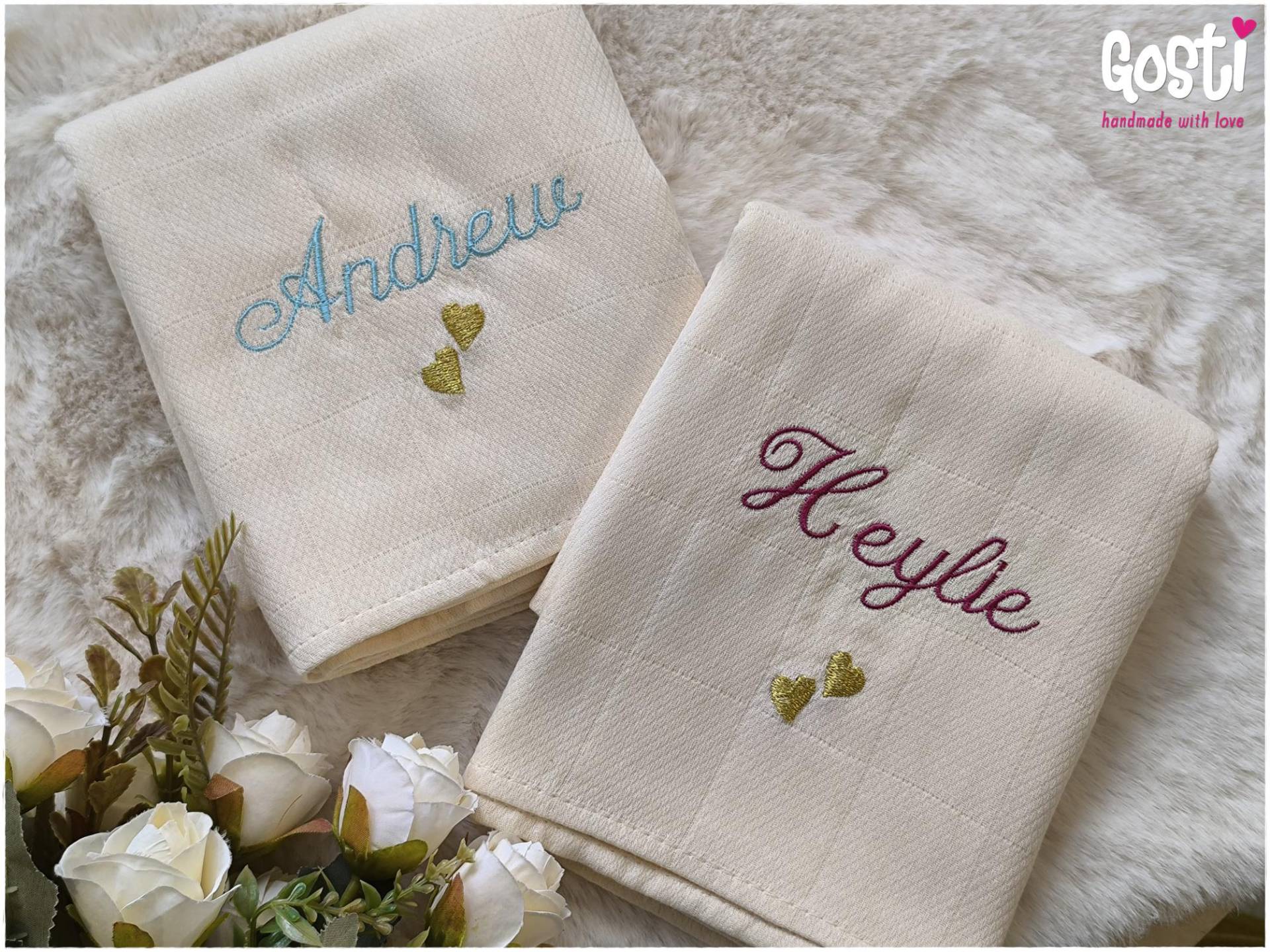 Baumwollwindel Mit Stickerei, Erhältlich in 5 Farben, Personalisiert Dem Vornamen Des Babys, Entzückendes Geburtsgeschenk Baumwollwindel Mit Stickerei, Erhältlich in 5 Farben, Personalisiert Dem Vornamen Des Babys, Entzückendes Geburtsgeschenk von Etsy - GostiBoutique