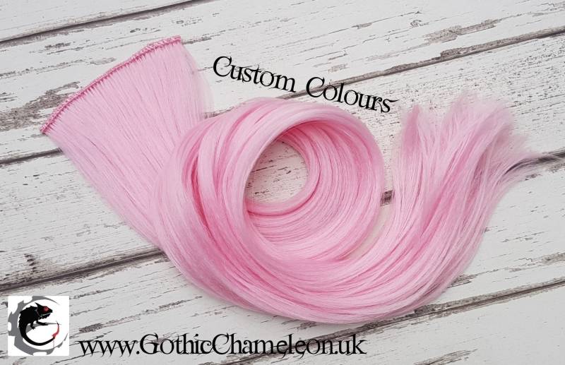 Benutzerdefinierte Farbe Clip in Haarverlängerungen Bis Zu 60 cm Lang Hand Wefted von Etsy - GothicChameleon