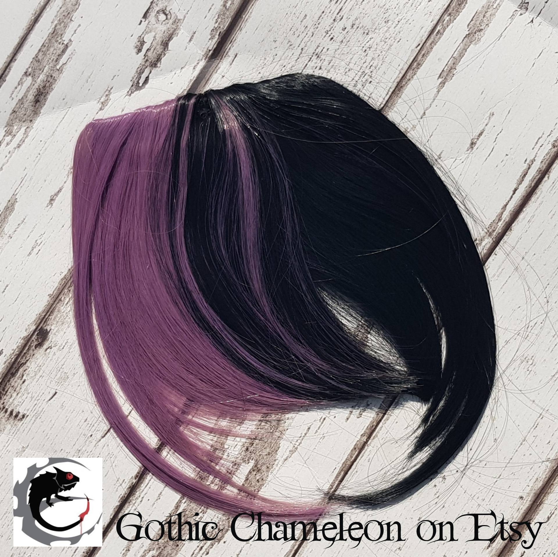 Pony | Fransen Zweifarbiger Clip in Der Haarverlängerung 7 Farben Bereit Zum Versenden Pony | Fransen Zweifarbiger Clip in Der Haarverlängerung 7 Farben Bereit Zum Versenden von Etsy - GothicChameleon