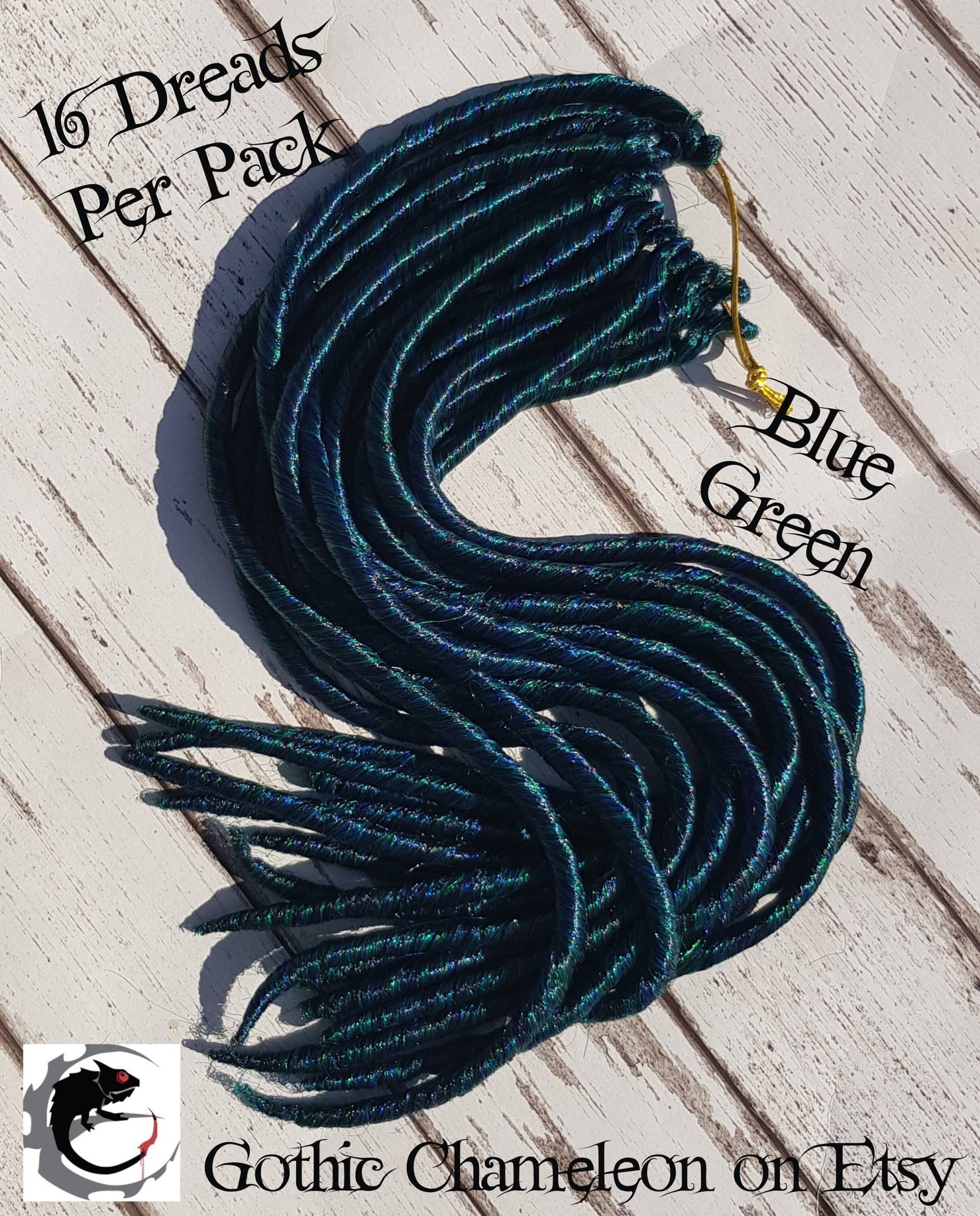 Se Single Ended Solid Color Dreads 18 Zoll Lang Set Von 24 Made To Order von Etsy - GothicChameleon