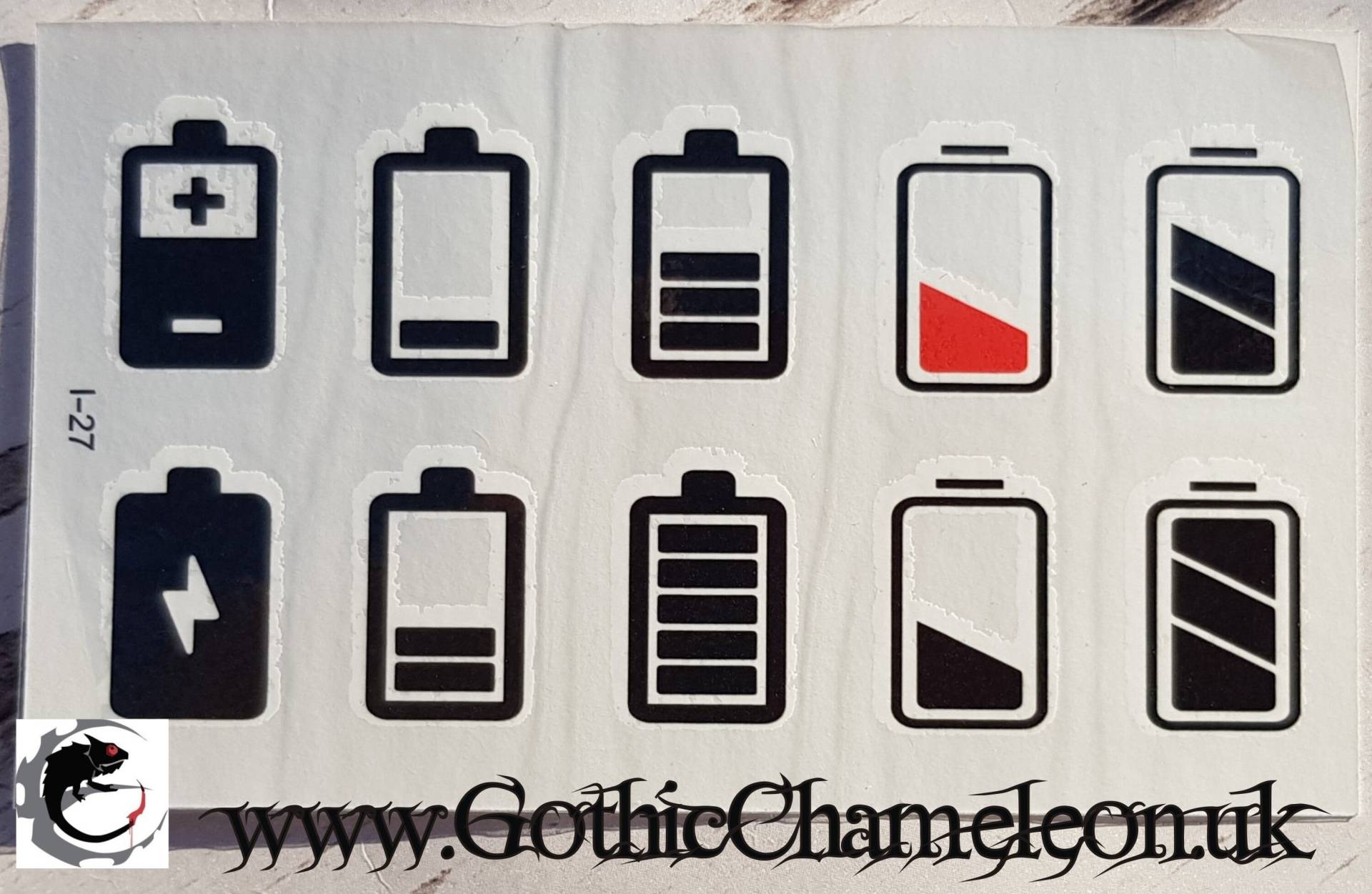 Temporäre Tattoo Blätter Batterien Symbol Spielkarte Anzüge Smiley Blitz von Etsy - GothicChameleon