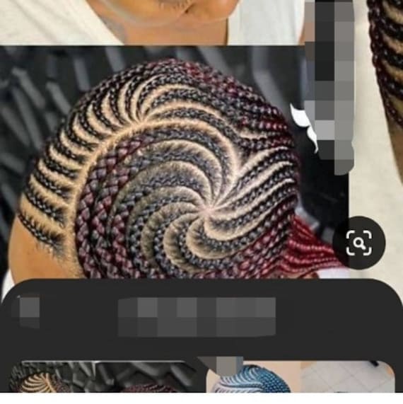 Geflochtene Perücke, Ghana Zöpfe, Cornrows, Cornrow Geflochtene Schwarze Frauen Volle Spitze von Etsy - GozellasCreations