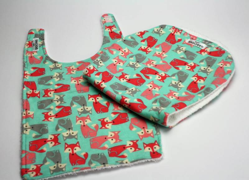 Fox Aqua Lange Baby Lätzchen Und Burp Tuch Set | Neugeborenes Zubehör Drool Terry Handtuch Burping Pad Baby-Dusche-Geschenk Neues Baby-Geschenk Fox Aqua Lange Baby Lätzchen Und Burp Tuch Set | Neugeborenes Zubehör Drool Terry Handtuch Burping Pad Baby-Dusche-Geschenk Neues Baby-Geschenk von Etsy - GraciousGiftsCanada