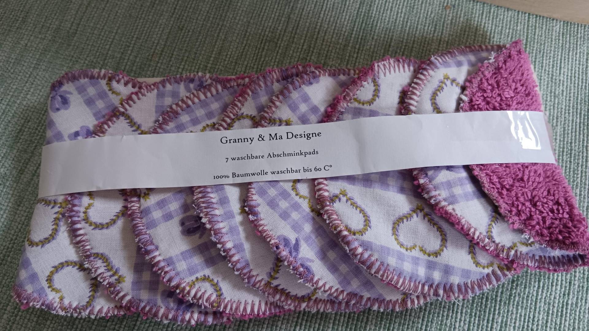 7 Waschbare Abschminkpads Set Nr.12 7 Waschbare Abschminkpads Set Nr.12 von Etsy - GrannyundMaDesign