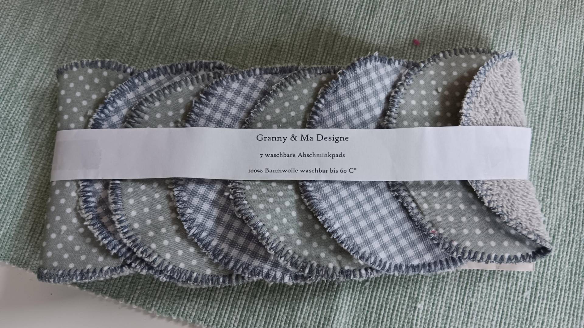 7 Waschbare Abschminkpads Set Nr.15 7 Waschbare Abschminkpads Set Nr.15 von Etsy - GrannyundMaDesign