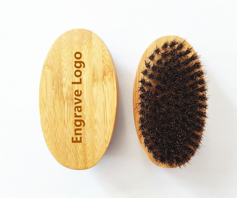 Personalisieren Sie Ihr Logo-Handgefertigt Bambusgriff Wildschweinborstenbürste Für Männer Bartpflegebürste Makeup Pflege Haarbürste von Etsy - GreatBeardCare